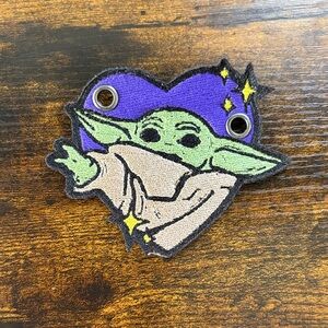 The Mandalorian Grogu (Star Wars) Roller Skate Patch With Lace Holes